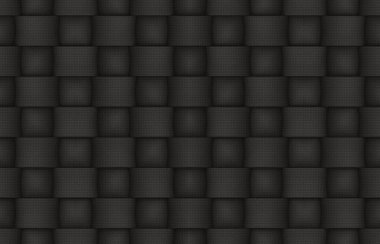 3D render. dokuma kumaş duvar arka plan sorunsuz siyah.