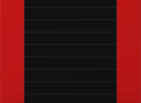 Rendering Abstarct Svart Och Röd Paneler Vägg Bakgrund — Stockfoto