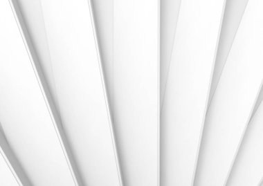 3D render. Soyut beyaz panel duvar arka plan gömülmüş.