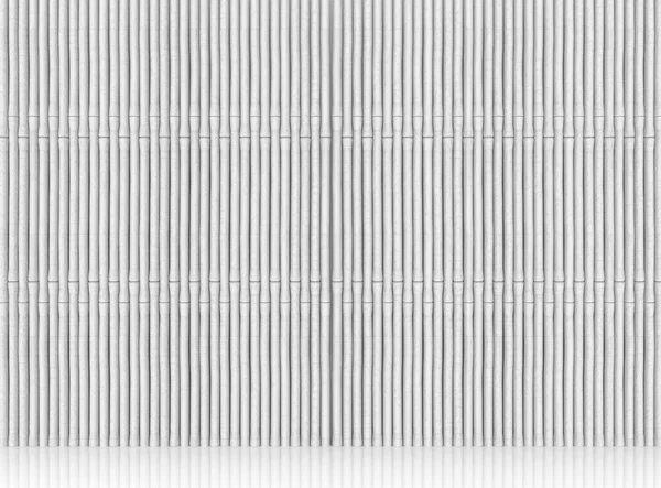 Render Beyaz Veya Gri Bambu Ahşap Desen Duvar Arka Plan — Stok fotoğraf