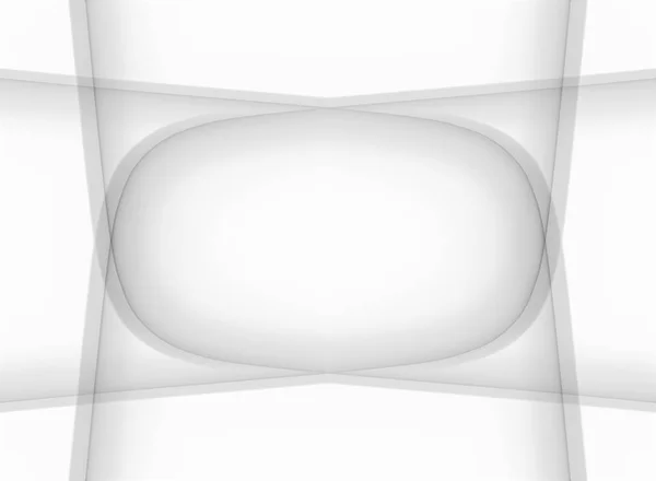 Rendering Symmetry Abstract White Plate Overlay Copy Space Middle Background — Stock Photo, Image