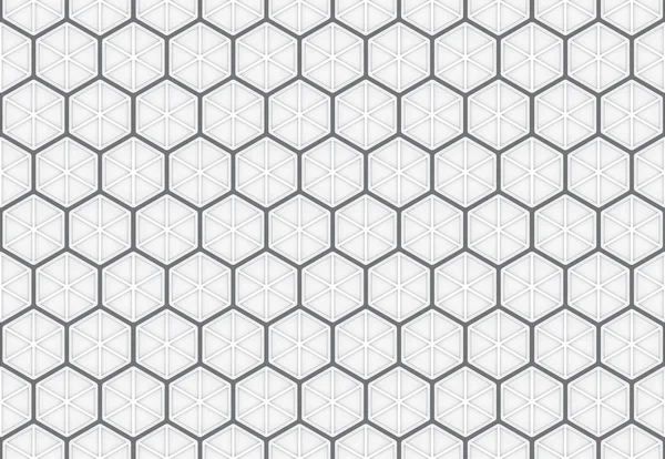 Renderizado Patrón Forma Hexagonal Sin Costura Fondo Pared Colmena —  Fotos de Stock