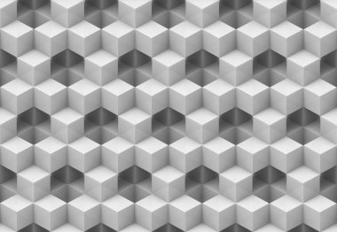 3D render. sorunsuz modern gri kare küp kutusunu yığın duvar arka plan.