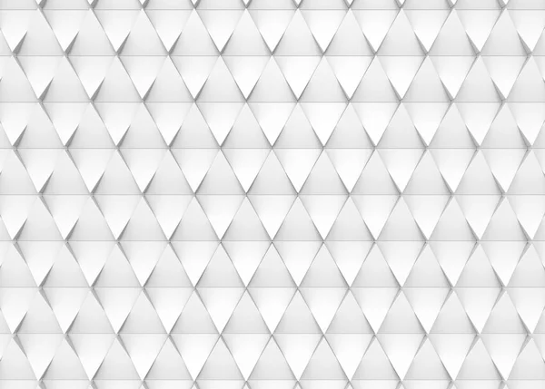 Rendering Moderne Witte Driehoekige Vorm Tegel Muur Achtergrond — Stockfoto