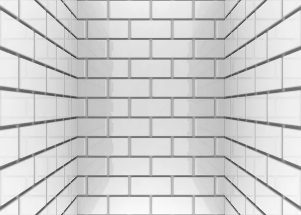 Rendering Gray Rectangle Brick Blocks Wall Room Background — Stock Photo, Image