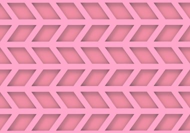 3d render. modern pembe yamuk geometrik desen duvar arka plan.
