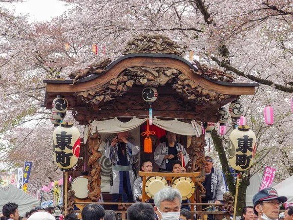 2016 Abril Tokio Japón Espectáculo Música Tradicional Japonesa Con Disfrutar — Foto de Stock