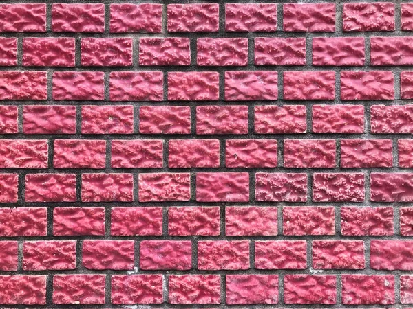 Rode Bakstenen Blokken Muur Textuur Achtergrond — Stockfoto