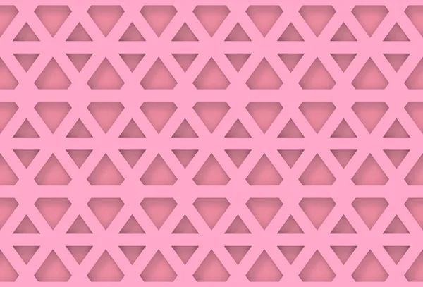 3d rendering. modern pink hexagonal geometric pattern wall background.