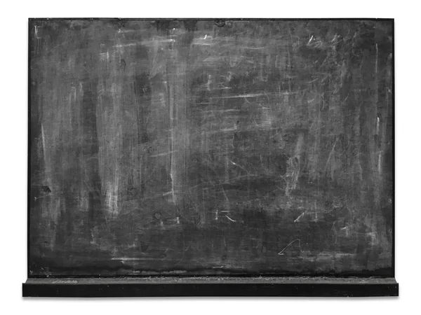 Dirty Blackboard Met Uitknippad Geïsoleerd Witte Achtergrond — Stockfoto