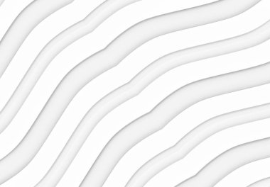 3D rendering. Soyut Lüks Beyaz paneller eğrisi desen duvar arka plan. 