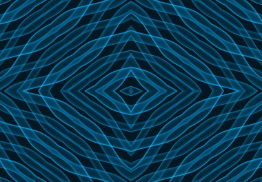 3D rendering. Sci-Fi XRAY mavi tüp yapısı sanat arka plan.