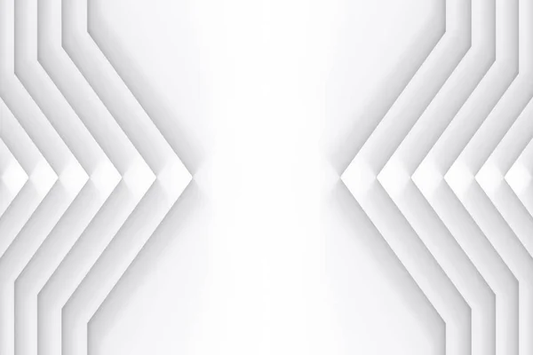 Renderizado Placas Panel Triángulo Blanco Moderno Espacio Copia Fondo Pared —  Fotos de Stock
