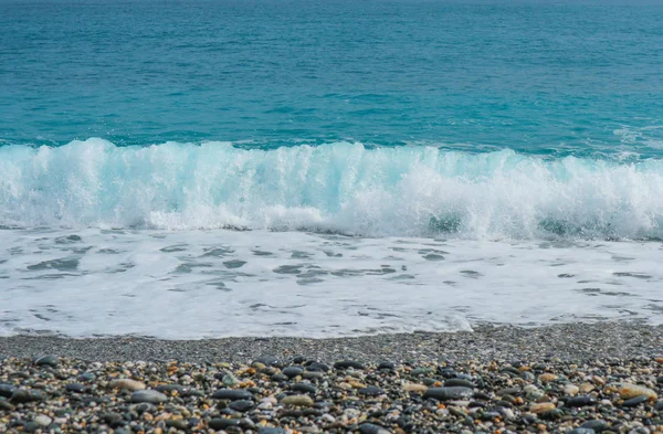 Φυσικό Κύμα Θαλάσσια Πέτρινη Παραλία Την Ηλιόλουστη Μέρα Στο Χουαλιέν — Φωτογραφία Αρχείου