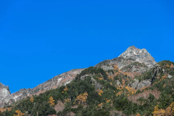 Japanese Alps Mountain Clear Blue Sky Kamikochi Nagano Japan — Stock Photo, Image