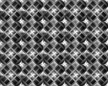 3d render. duvar kağıdı, tasarım, web sayfası arka plan için sorunsuz Siyah geometrik ızgara desen doku kullanımı.