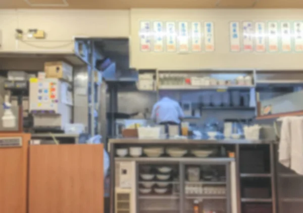 Blurred Japanese Kitchen Counter Area Traditional Restaurant Background — Stock Photo, Image