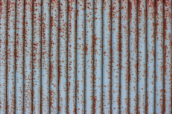 Old Grunge Rusty Blue Metal Sheet Roof Texture Wall Background — Stock Photo, Image
