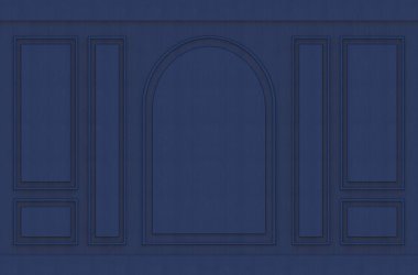 3d render. modern lüks Lacivert klasik desen tasarım vintage duvar arka plan.