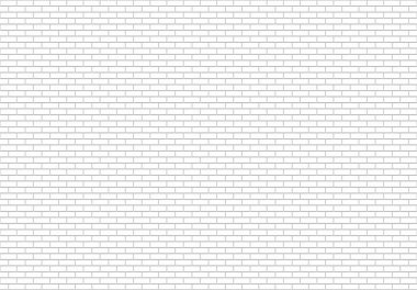 3d render. tasarım arka plan için modern basit beyaz tuğla çit duvar.