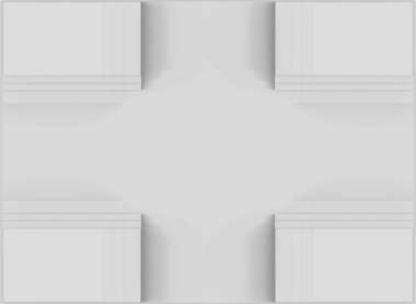 3d render. basit kare şekil desen sanat duvar arka plan.