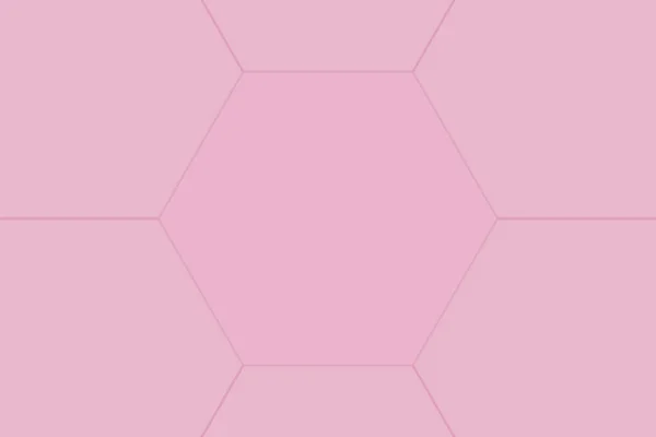 Απόδοση Ροζ Εξαγωνικό Σχήμα Χαρτί Τέχνης Σχεδιασμό Τοίχου Φόντο — Φωτογραφία Αρχείου