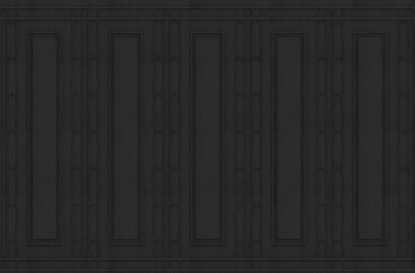 Візуалізація Розкішний Чорний Класичний Візерунок Дизайн Старовинної Дерев Яної Стіни — стокове фото