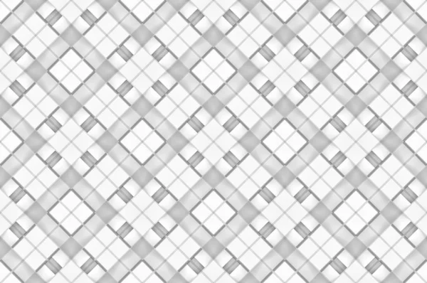 Darstellung Nahtlose Weiße Quadratische Gitter Kunst Design Muster Fliese Wand — Stockfoto