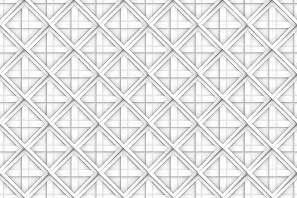 Rendering Seamless White Square Grid Pattern Art Design Wall Background — Stock Photo, Image