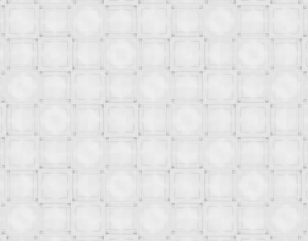 现代白光色调网格方形艺术图案墙 适用于任何 Deisgn — 图库照片