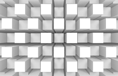 3d render. modern soyut rasgele kare küp kutu bar yığın duvar tasarımı sanat duvar arka plan.