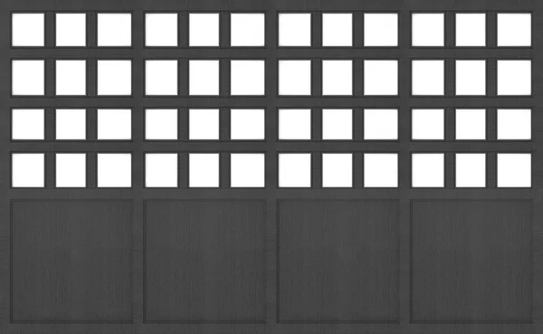 Рендеринг Японская Темная Деревянная Дверь Текстура — стоковое фото