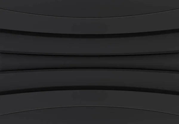 Rendering Modern Dark Cruve Panel Wall Design Background — Stock Photo, Image