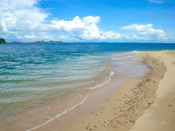 Playa Arena Natural Mar Desde Sur Tailandia —  Fotos de Stock