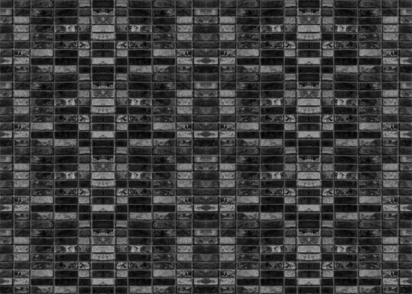 Небольшой Темный Кирпичный Блок Дизайн Стены Фона — стоковое фото