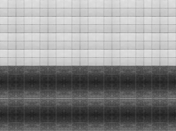 Siyah Beyaz Seramik Karo Duvar Arka Planı — Stok fotoğraf
