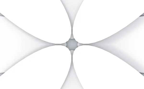 Rendering Moderno Bianco Ovale Curva Disegno Parete Sfondo — Foto Stock