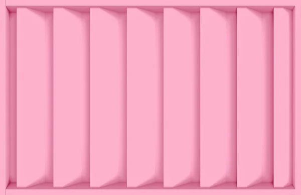 Rendering Modern Sweet Pink Vertical Bar Design Wall Background — Stock Photo, Image