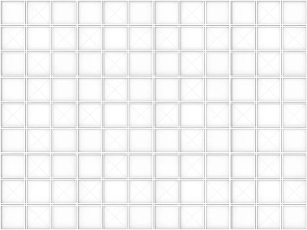 Darstellung Nahtlose Weiße Quadratische Gitter Muster Kunst Design Wand Hintergrund — Stockfoto
