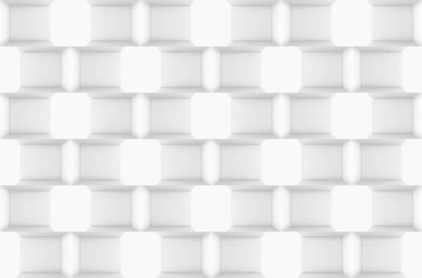 Rendering Seamless Modern Luxurious Square White Brick Square Pattern Wall — Stock Photo, Image