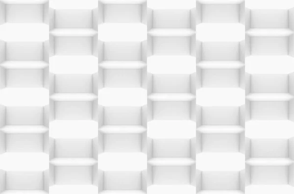 Απόδοση Απρόσκοπτη Σύγχρονη Πολυτελή Τετράγωνο Λευκό Τούβλο Τετράγωνο Μοτίβο Τοίχο — Φωτογραφία Αρχείου