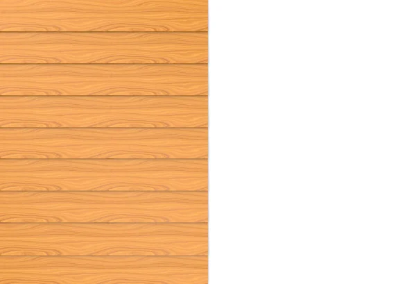白色复制空间背景上的棕色木板墙 — 图库照片