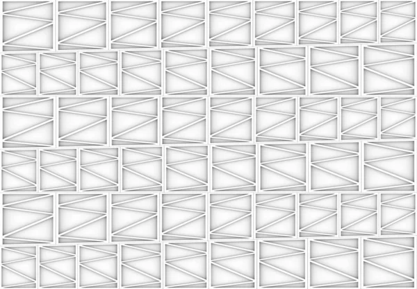 レンダリング 正方形のフレームパターンデザイン壁の背景に近代的な三角形ジグザグ — ストック写真