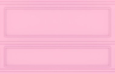 3D görüntüleme. modern tatlı pembe kare klasik duvar dizaynı arka plan.
