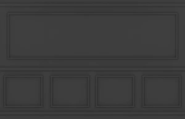 Vykreslování Moderní Tmavý Luxusní Klasický Čtvercový Rám Vzor Zeď Design — Stock fotografie