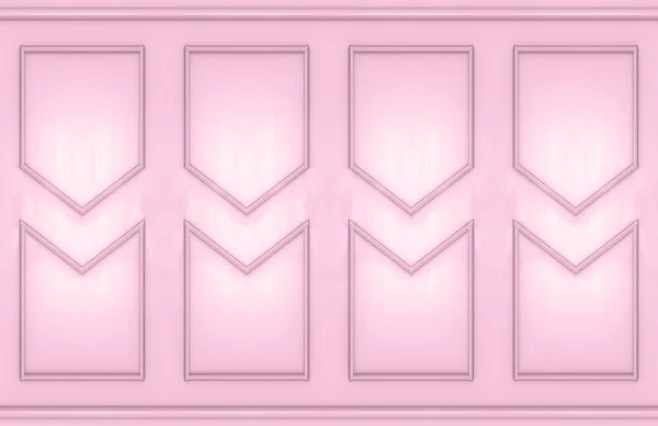 3Dレンダリング 現代的なピンクの正方形の古典的なパターンの壁のデザインの背景 — ストック写真