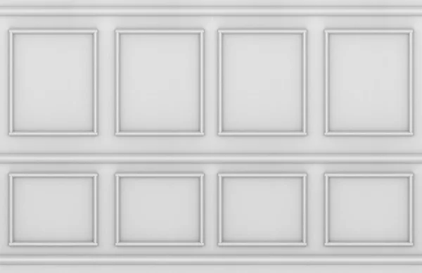 Vykreslování Moderní Vintage Klasický Styl Tvarování Čtverec Vzor Tvar Stěny — Stock fotografie