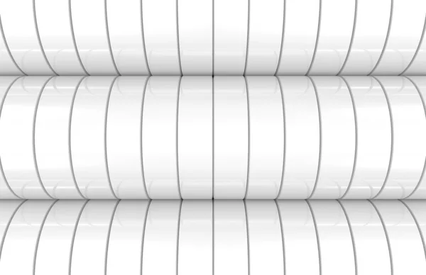 Görüntüleme Modern Beyaz Silindir Eğri Duvar Tasarım Arka Planı — Stok fotoğraf
