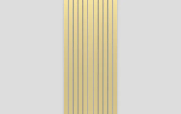 Рендеринг Современный Роскошный Рисунок Золотой Вертикальной Полосы Сером Фоне — стоковое фото