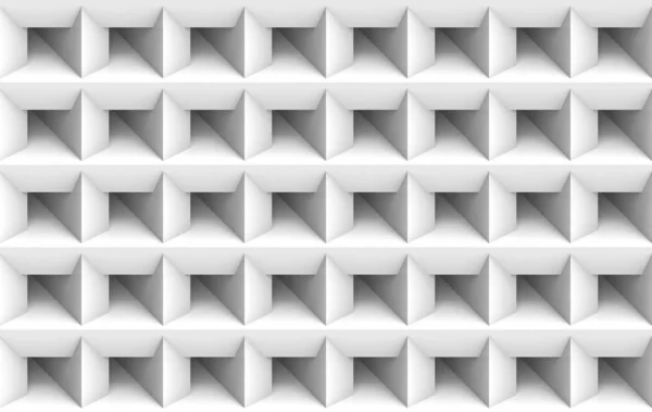 Renderizado Sin Costuras Minimalista Blanco Cuadrícula Patrón Diseño Arte Pared — Foto de Stock